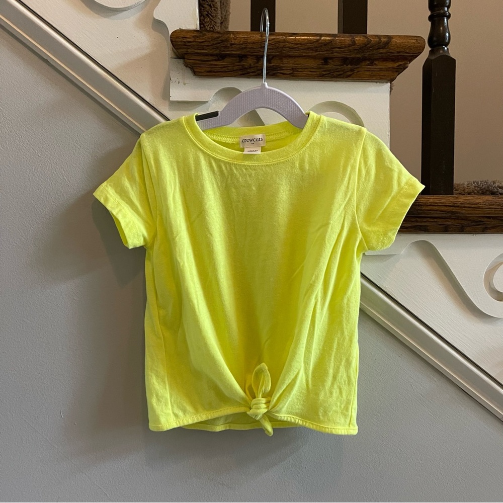 Crewcuts Girls Tie Front Tee, Size XS (4/5)